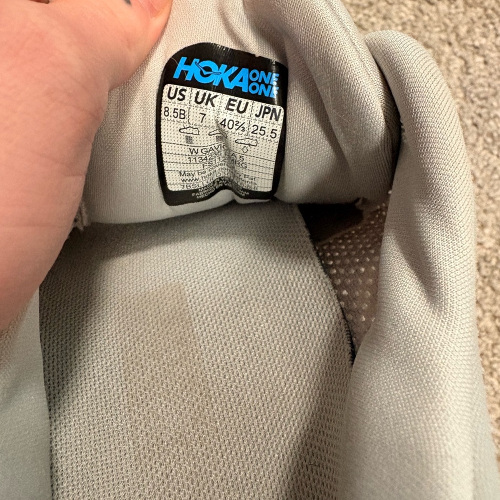 Hoka Gaviota 5 Gray Sneakers - Picture 3 of 4